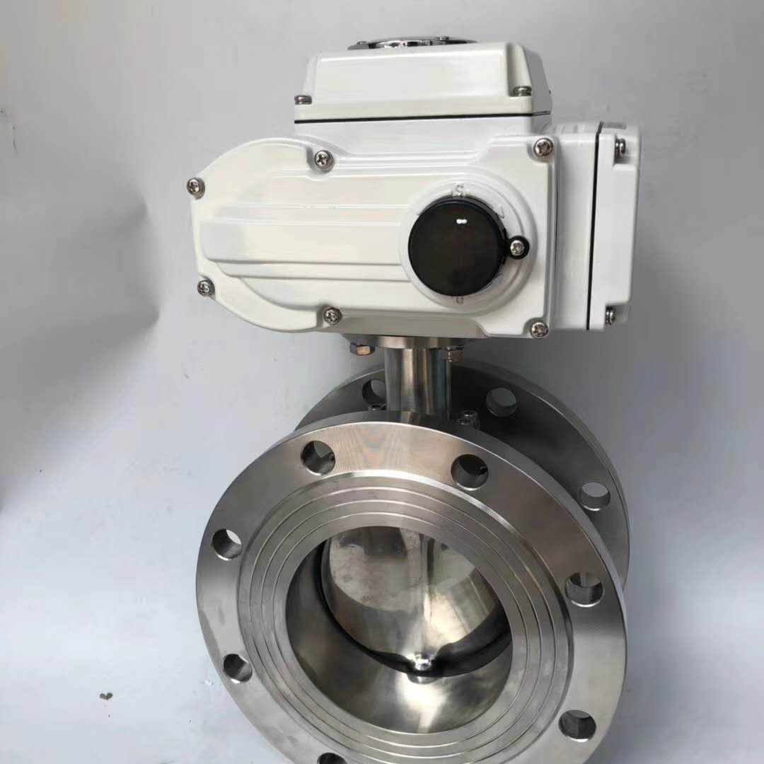 電動不銹鋼法蘭蝶閥